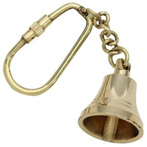 Nautical Brass bell Keychain